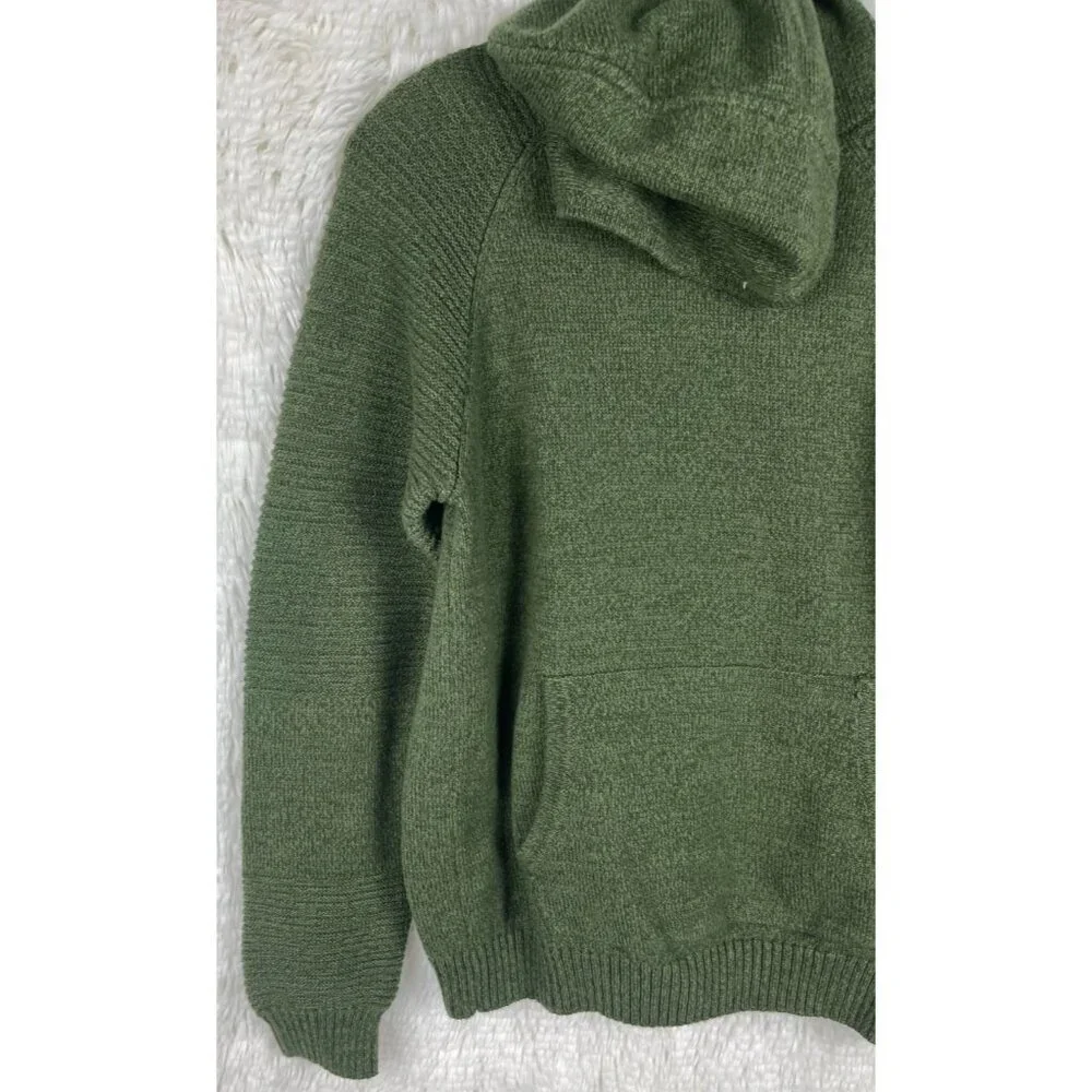 Bixby Nomad XL 16/18 Green Hooded Sweater Front Pocket Pouch Long Sleeve - Picture 6 of 8